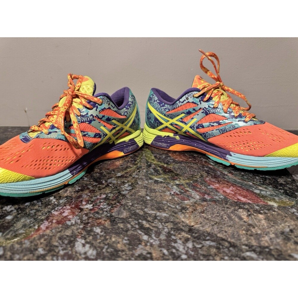 ASICS Lace-Up Athletic Sneaker GEL-Noosa Tri 10 Colorful T580N Size W 7.5 - Picture 5 of 7
